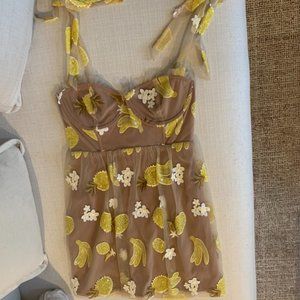 For Love & Lemons - Pineapple Dress - S